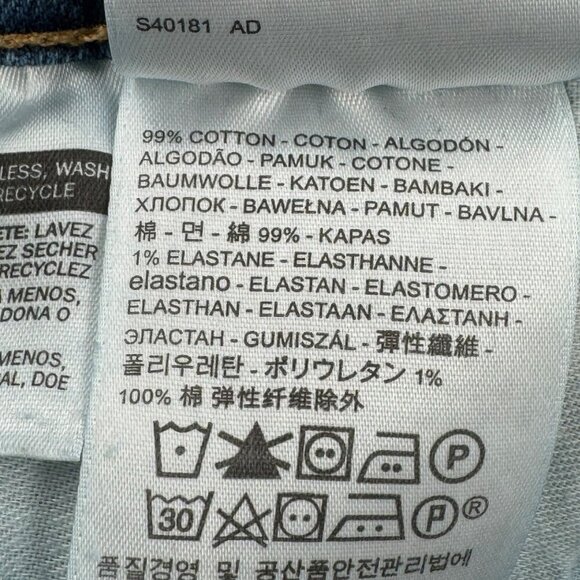 Levis 505 Mens Straight Fit Blue Denim Jeans Size 38x34 - Picture 7 of 9